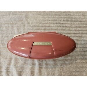 Singer Sewing Machine Buttonholer No.489500 / 489510 In Pink Clamshell Box. 1960